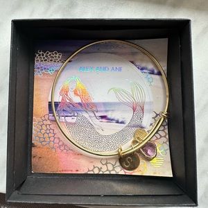 Alex and Ani “S” Gold Bracelet